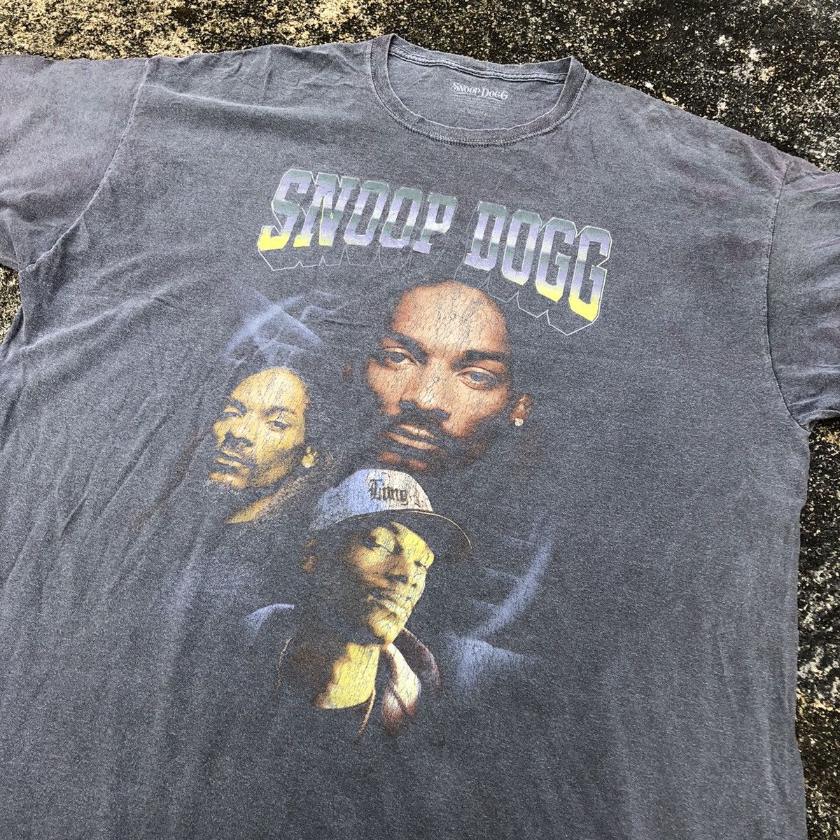 image of Band Tees x Rap Tees Snoop Dogg T Shirt in Grey, Men's (Size XL)