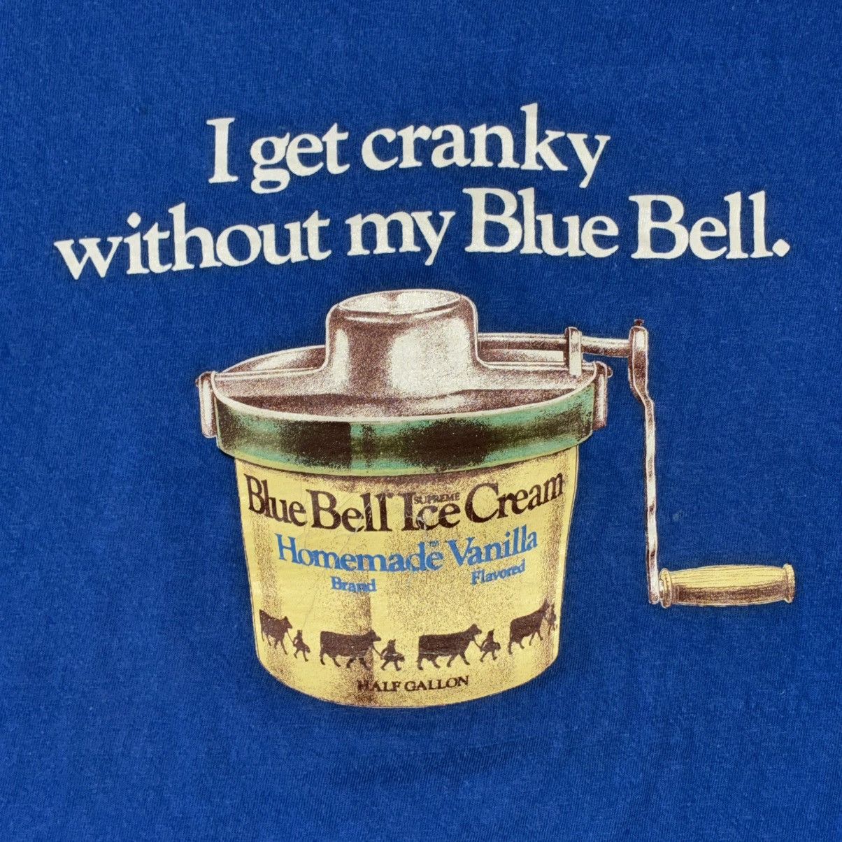 Hanes 80s Blue Bell Ice Cream promo tee shirt Size US M / EU 48-50 / 2 - 2 Thumbnail