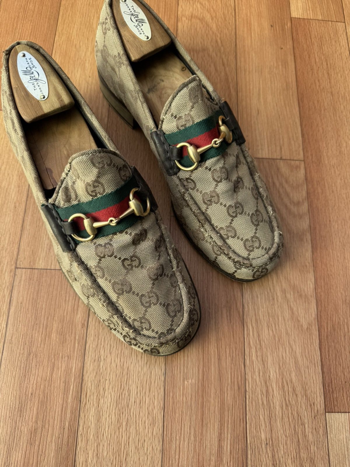 Gucci Gucci Horsebit GG Monogram loafers Size US 9 / EU 42 - 7 Thumbnail