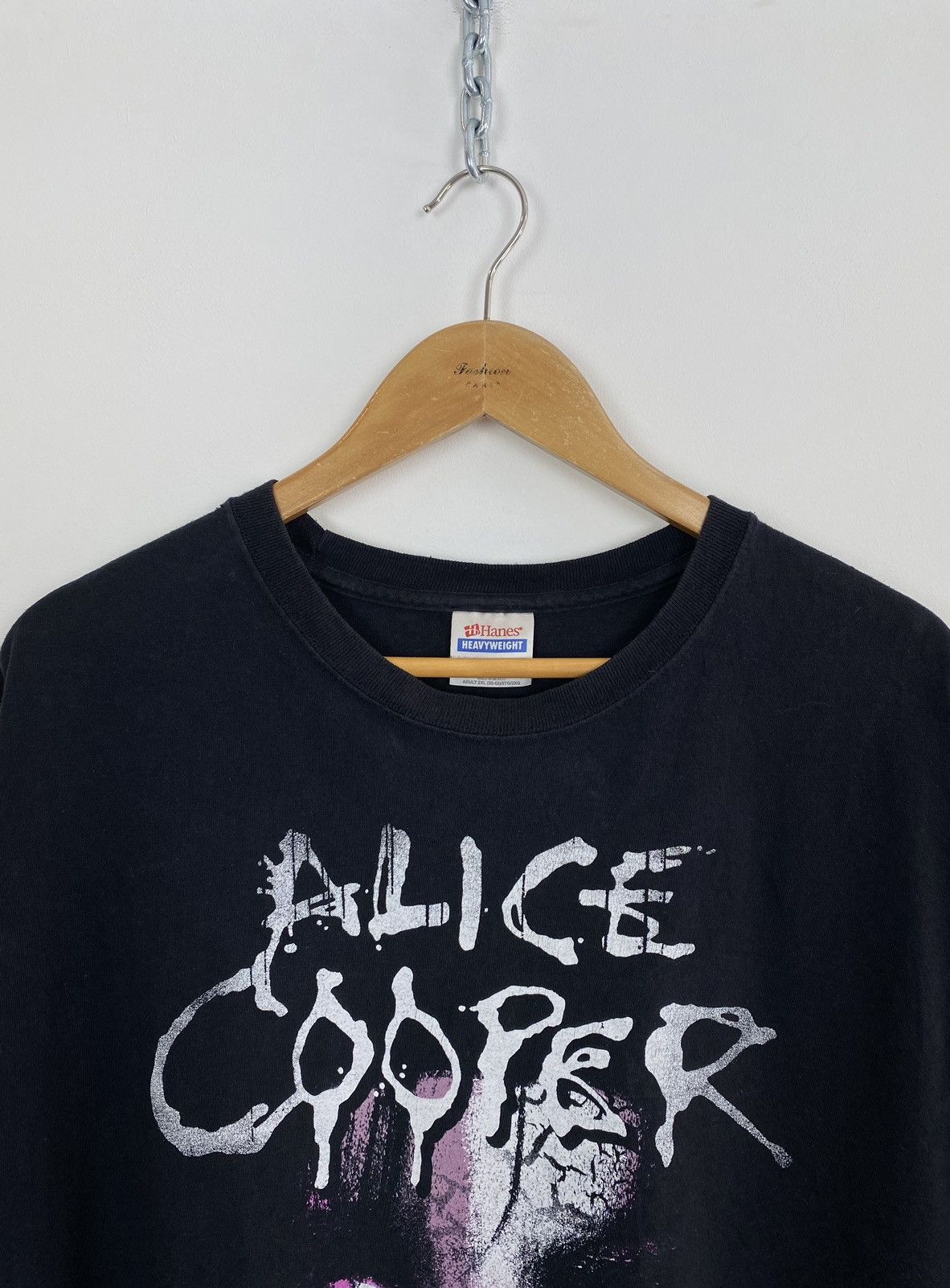 Band Tees Hanes Alice Cooper Psycho-Drama Tour 2008 T-Shirt Black Top Size US XXL / EU 58 / 5 - 2 Thumbnail
