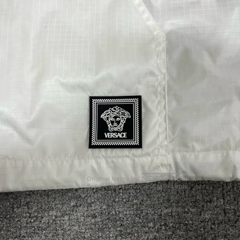 Versace Versace White ripstop plaid hooded jacket Size XL / US 12-14 / IT 48-50 - 5 Thumbnail