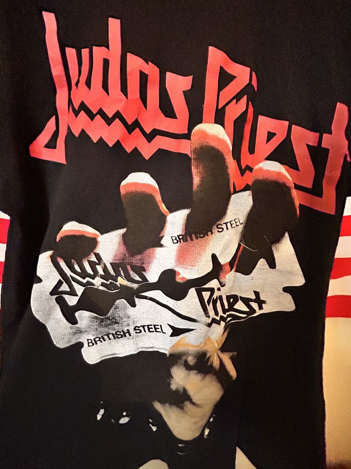 Band Tees × Japanese Brand × Vintage VINTAGE JUDAS PRIEST BRITISH STEEL TEE Size US S / EU 44-46 / 1 - 3 Thumbnail