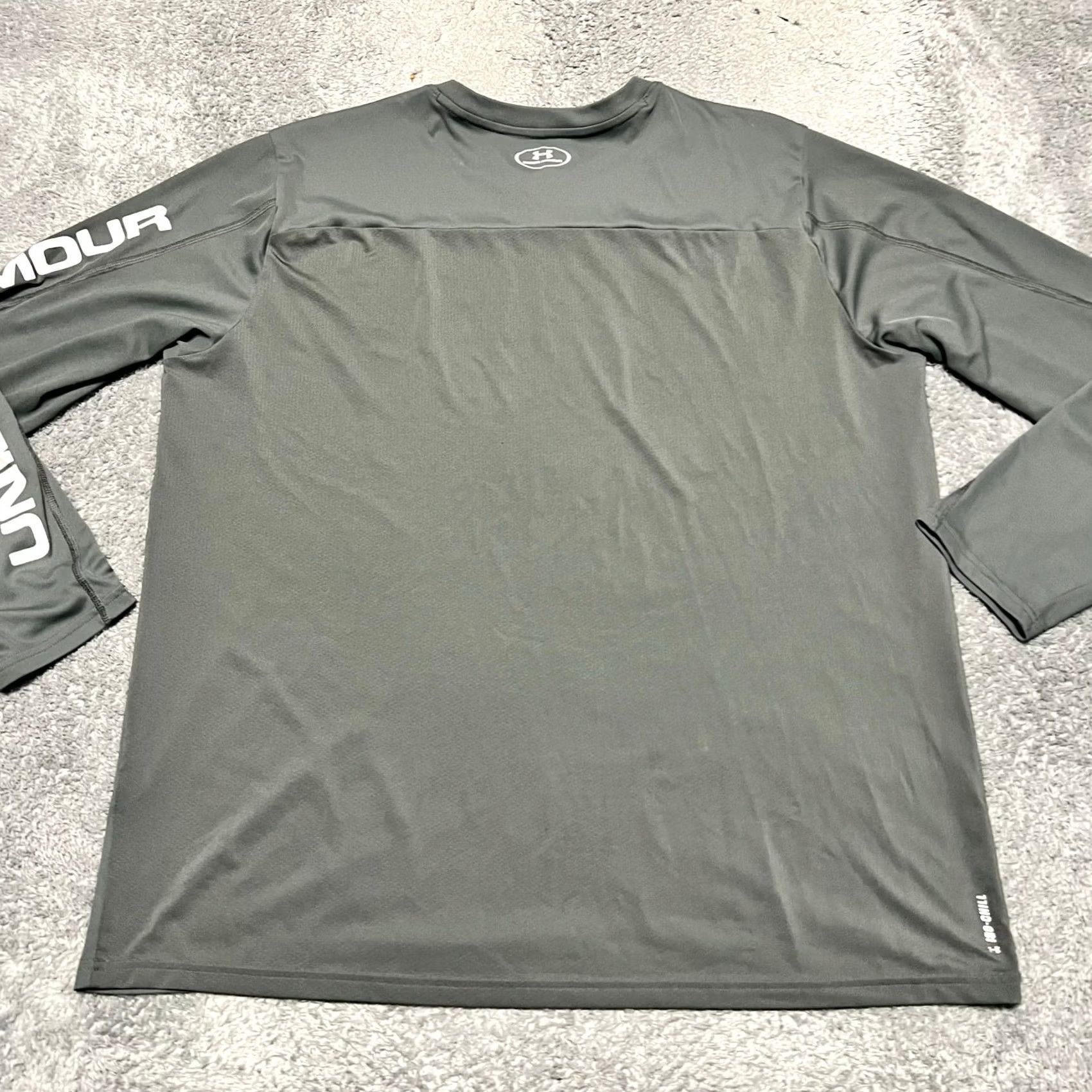 Under Armour Under Armour Shirt Mens XXL Gray Long Sleeve Fishing Shirt Performance ISO Chill Size US XXL / EU 58 / 5 - 3 Thumbnail