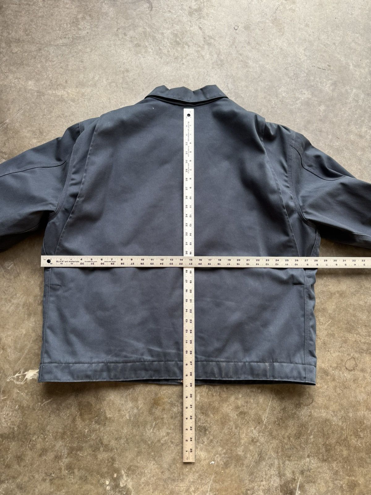Carhartt Vintage 90’s/00’s Carhartt Detroit Navy Embroidered Jacket Size US XL / EU 56 / 4 - 5 Thumbnail