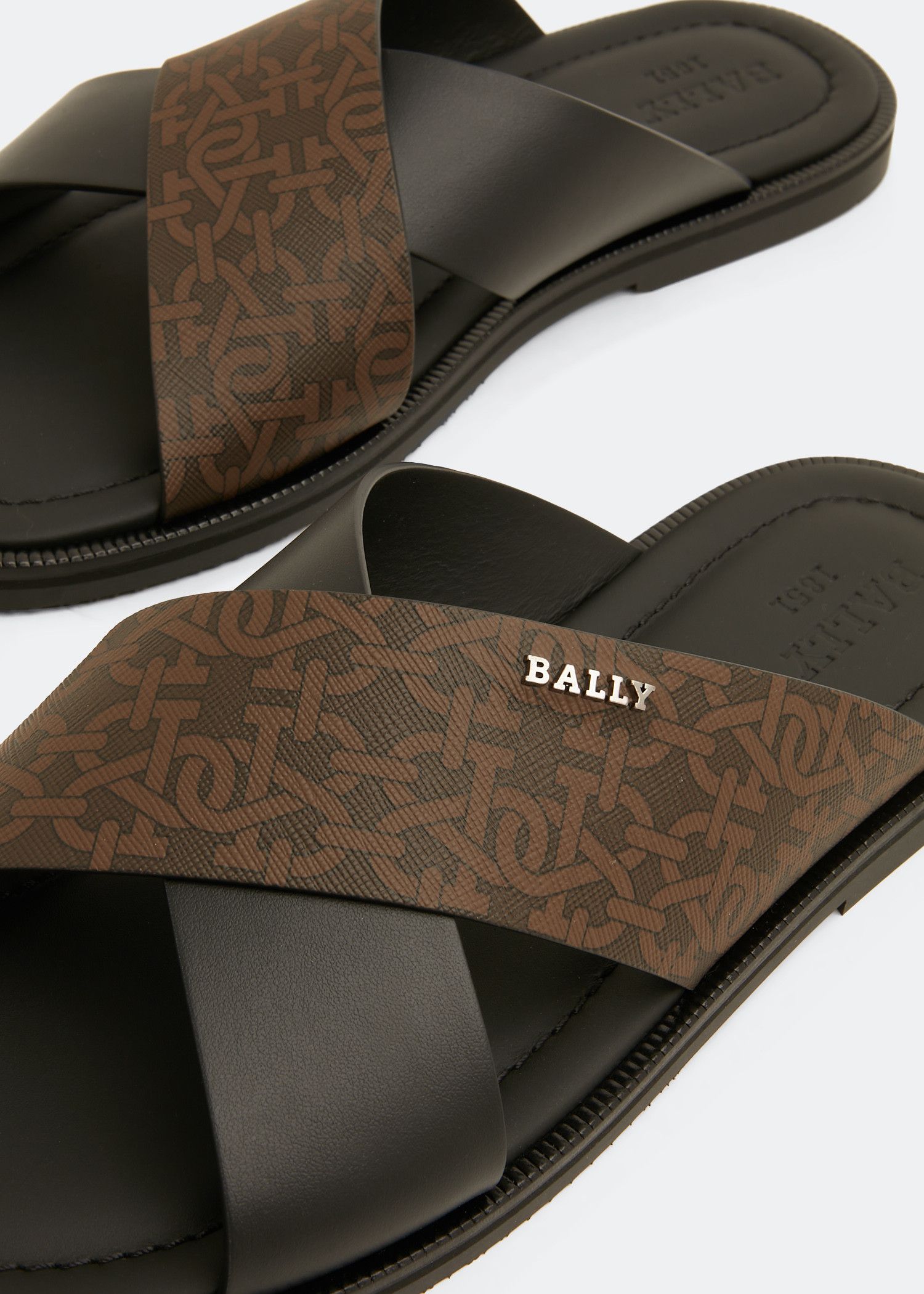 Bally o1y1224 Slippers in Dark Brown/Black Size US 7 / EU 40 - 3 Thumbnail