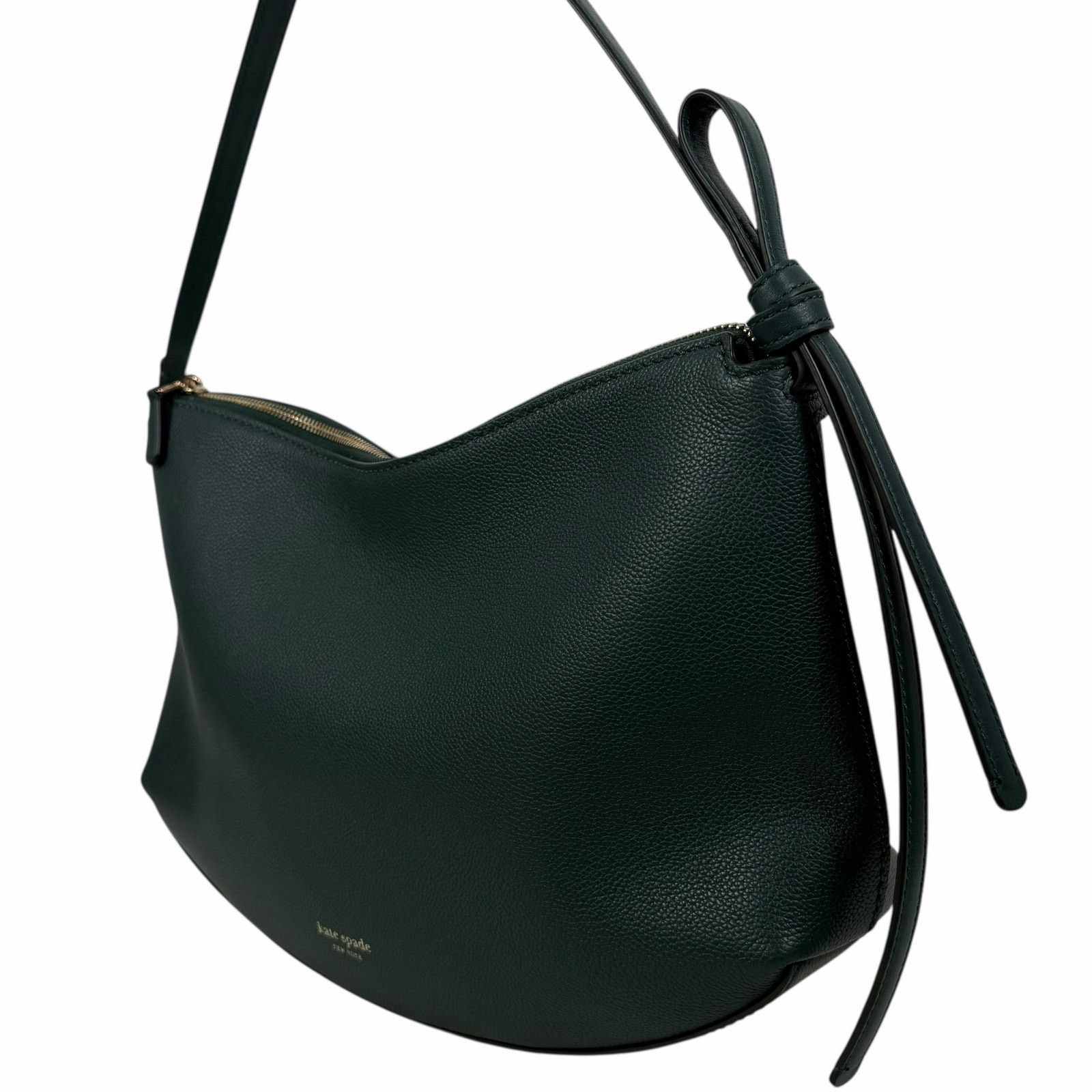 Kate Spade Kate Spade Loop Large Shoulder Bag Pebble Leather Green Size ONE SIZE - 7 Thumbnail