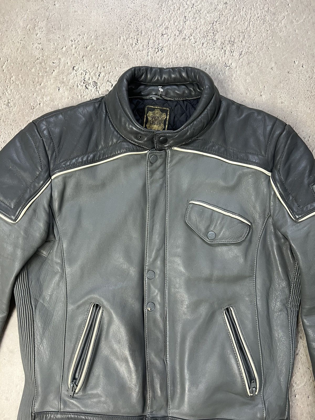Harley Davidson × Vintage 90s Vintage Grunge Distressed Biker Leather Jacket Size US M / EU 48-50 / 2 - 5 Thumbnail