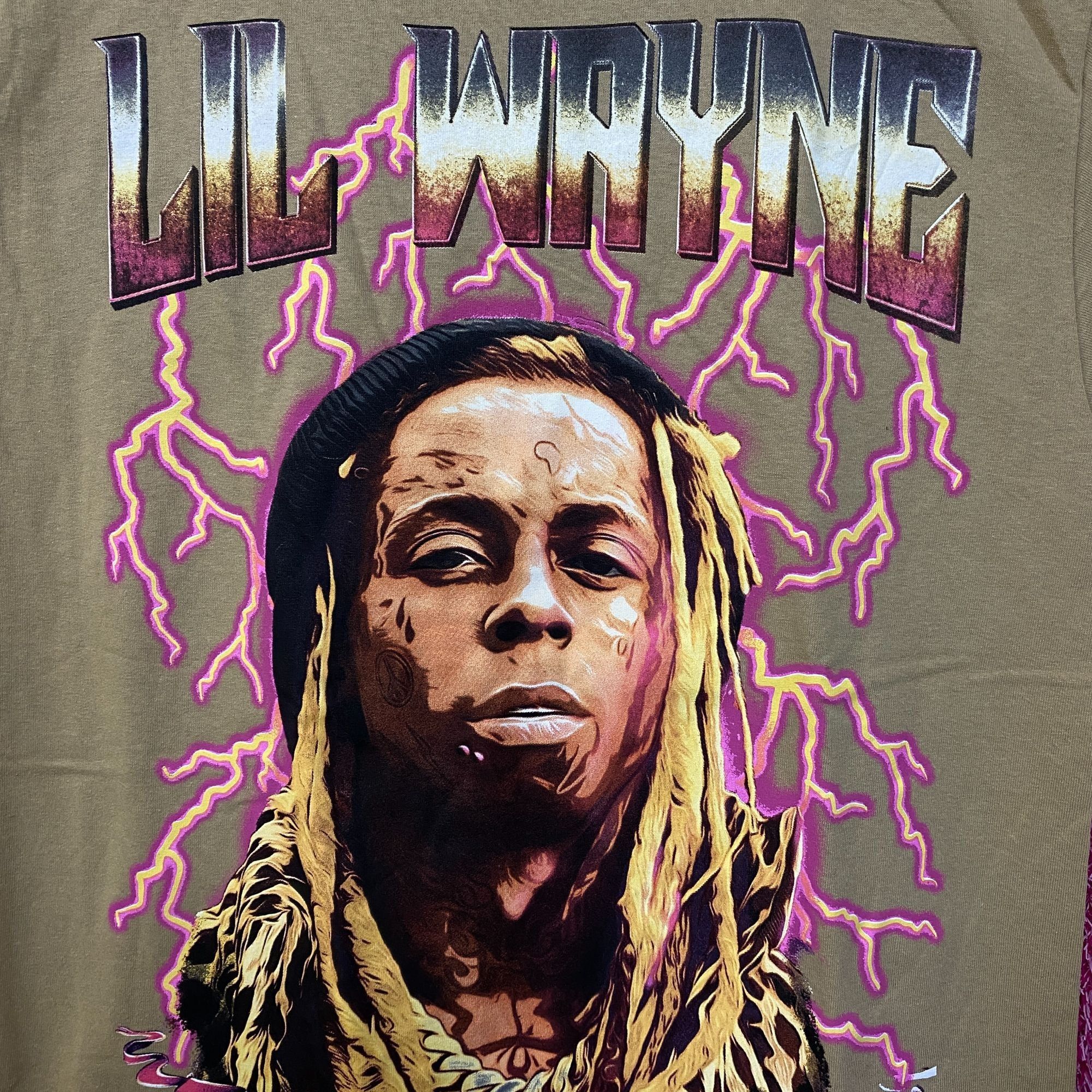 Lil Wayne Reason Lil Wayne A Milli Lightning Brown T-Shirt medium Medi Size US M / EU 48-50 / 2 - 2 Thumbnail