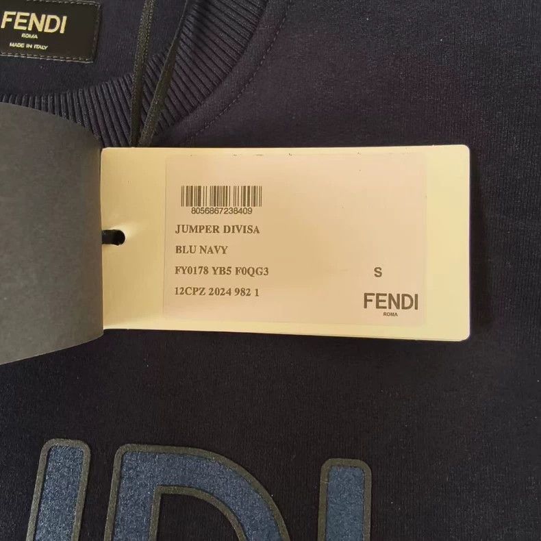 Fendi Fendi Large logo sweatshirt Size US S / EU 44-46 / 1 - 6 Thumbnail