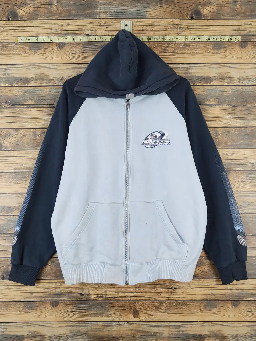 Japanese Brand Piko Blue Hoodie Sweaters #W954 Size US L / EU 52-54 / 3 - 11 Thumbnail
