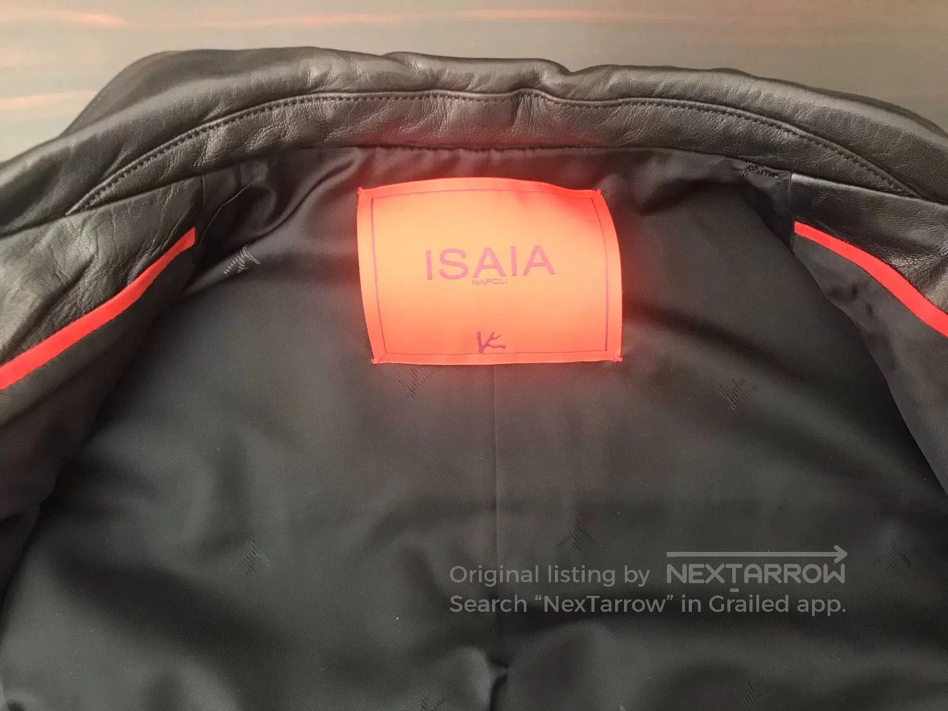 Isaia Napolii isaia black leather jacket size 48. Size US M / EU 48-50 / 2 - 8 Thumbnail