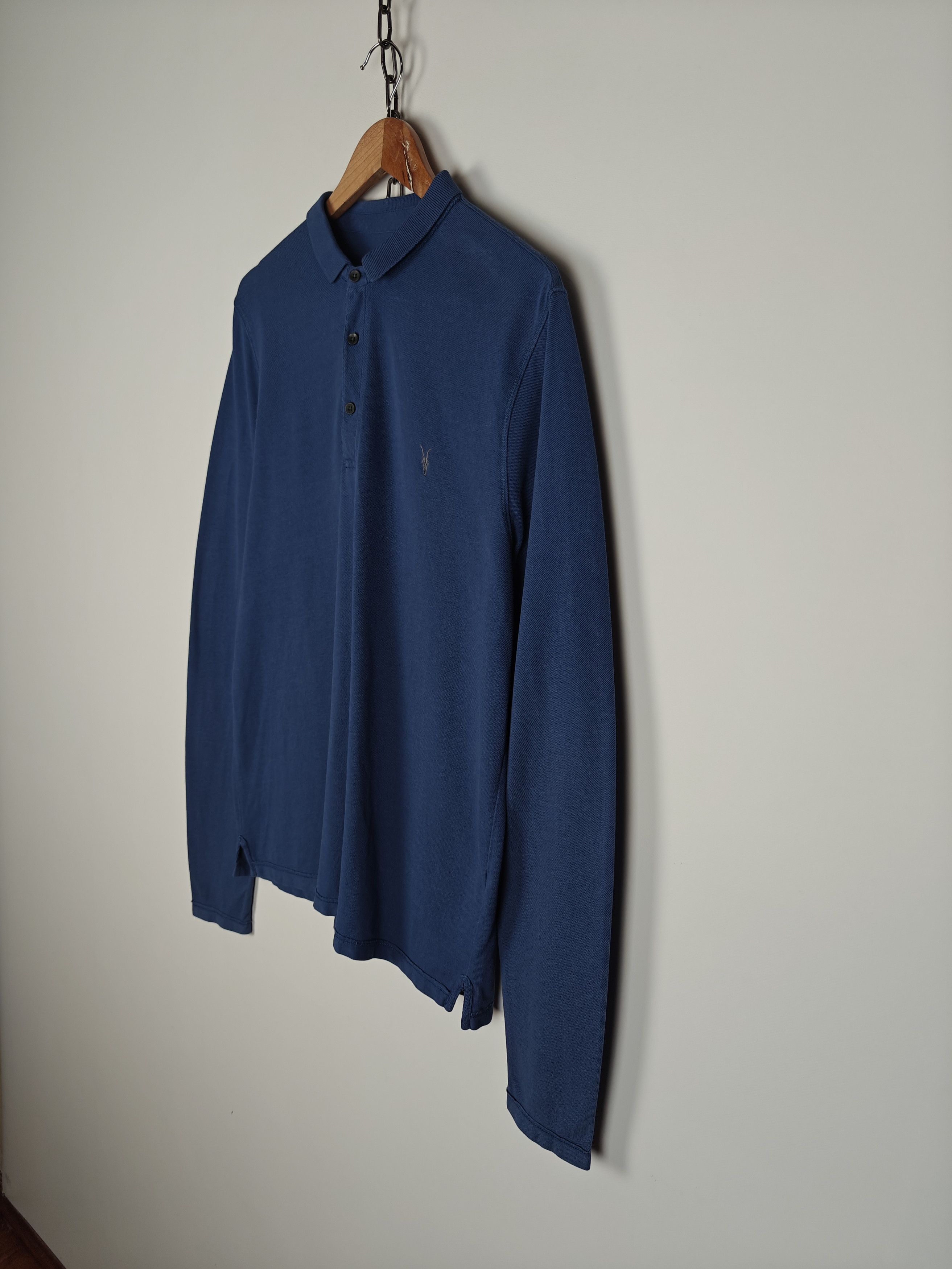 Allsaints Allsaints Longsleeve Pullover Reform LS Polo Blue size XL Size US XL / EU 56 / 4 - 6 Thumbnail