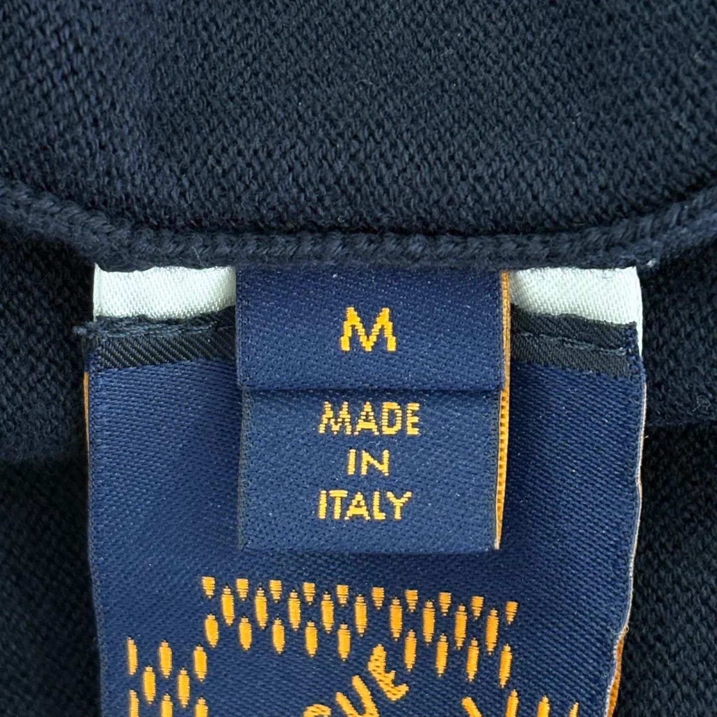 Louis Vuitton LV Logo Embroidery Pearl Button SS Polo Men's Navy Size US M / EU 48-50 / 2 - 6 Thumbnail