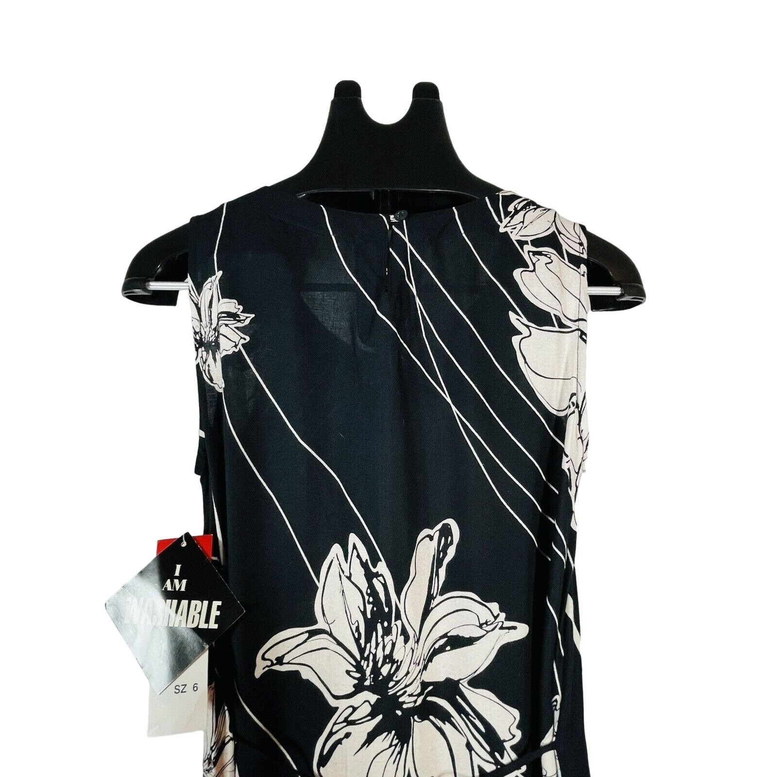 Other R & K Black Long Tie Back Women size 6 rayon Black Tropical Size M / US 6-8 / IT 42-44 - 4 Thumbnail