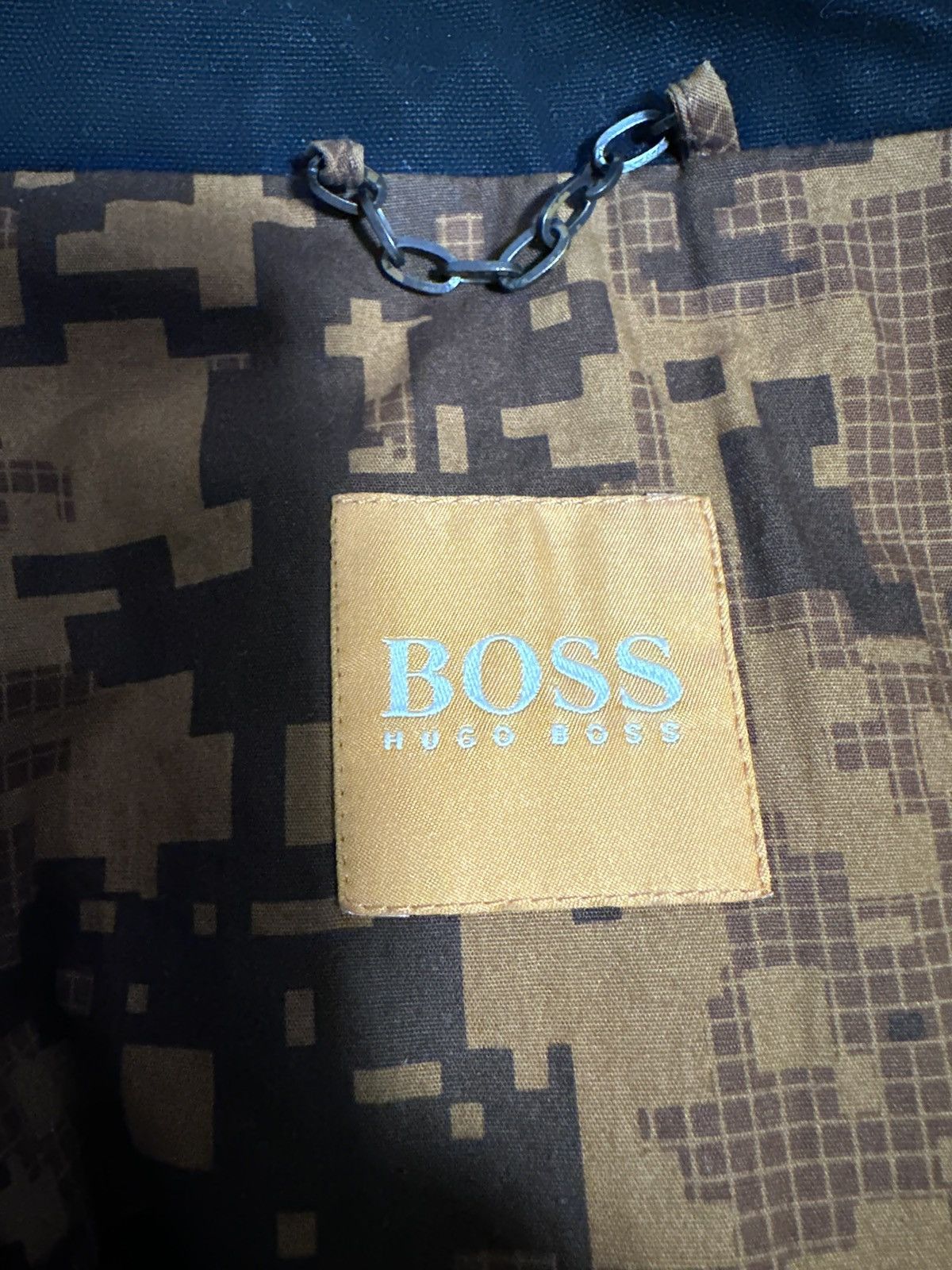Hugo × Hugo Boss × Vintage Hugo Boss Leather Jacket Parka Bomber Men’s Vintage Rare Size US L / EU 52-54 / 3 - 8 Thumbnail