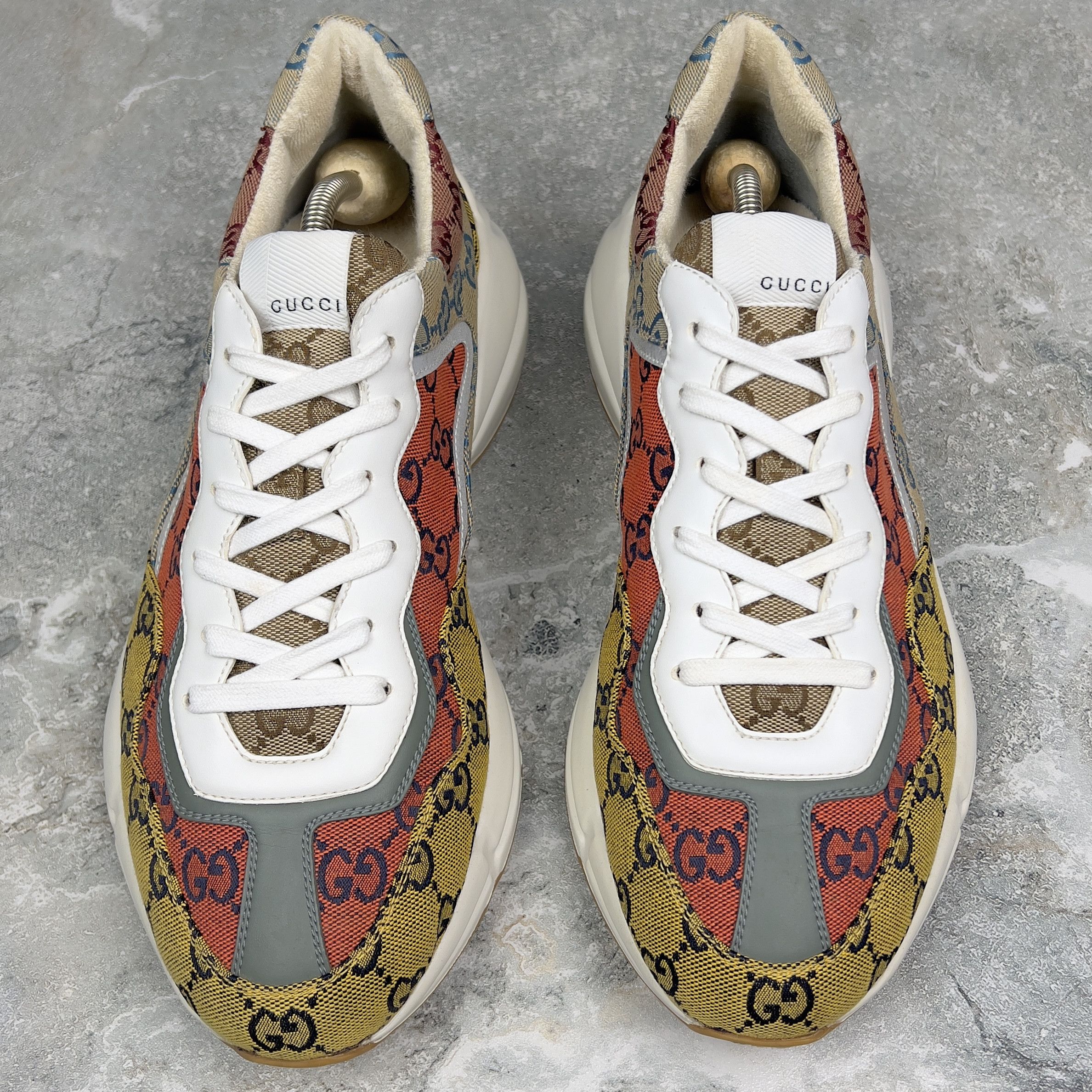 Gucci Gucci GG Rhyton Sneakers Canvas Fabric Size US 9.5 / EU 42-43 - 3 Thumbnail