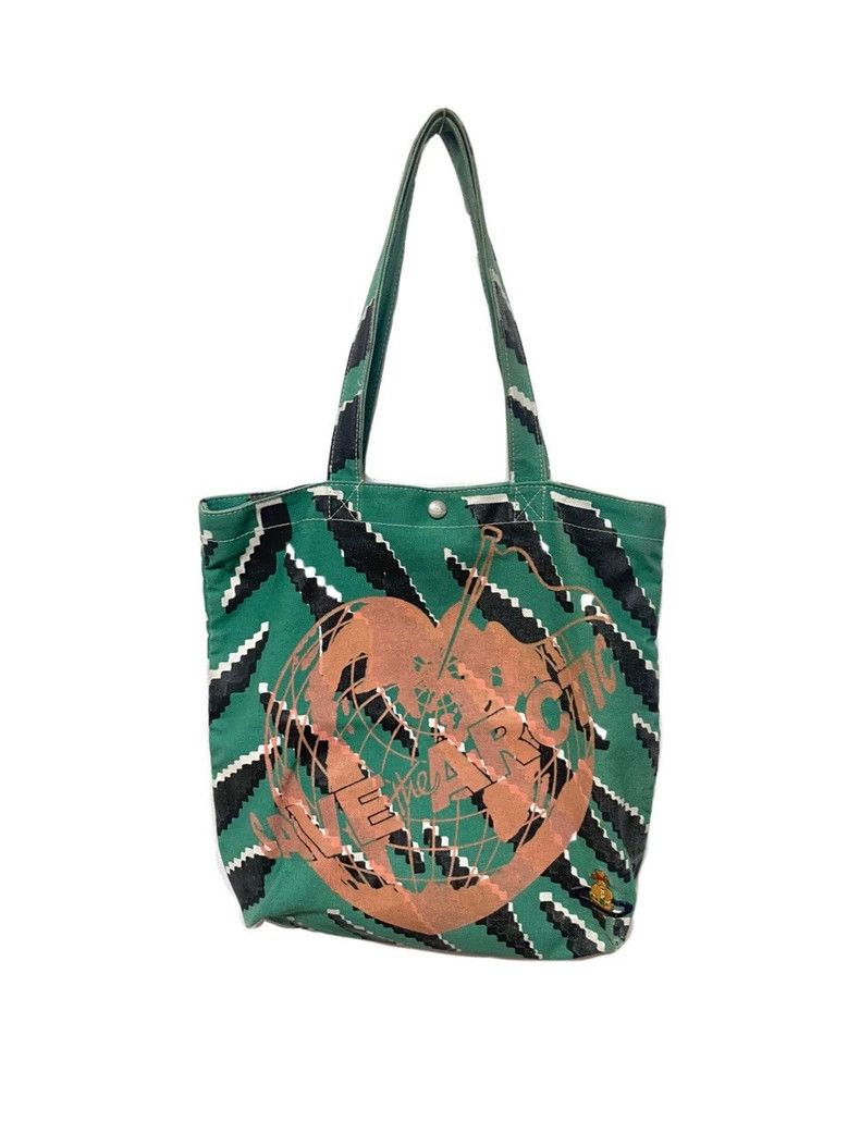 Vivienne Westwood Vivienne Westwood size os Green striped canvas earth print Size ONE SIZE - 2 Thumbnail
