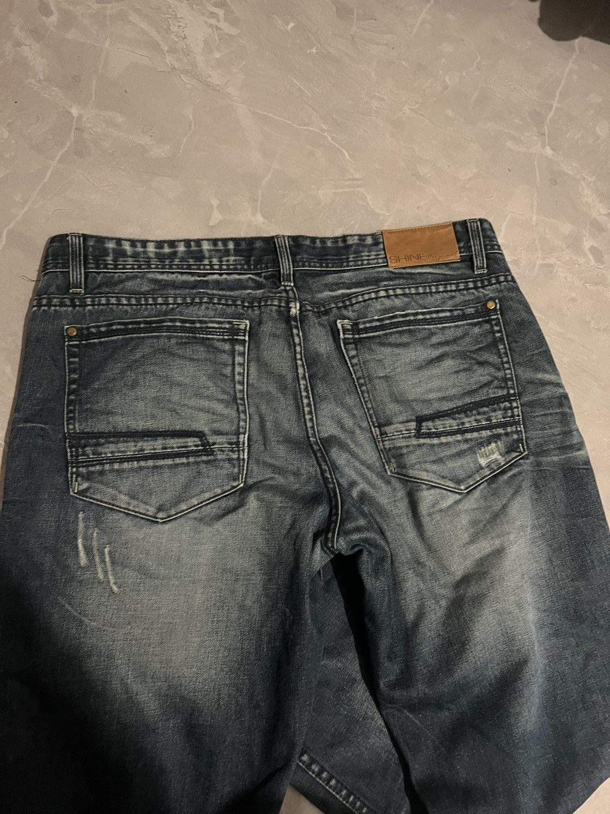 Vintage Vintage Baggy Damage Swag Jean — Streetwear Grunge Y2K 90 Size US 39 - 7 Thumbnail