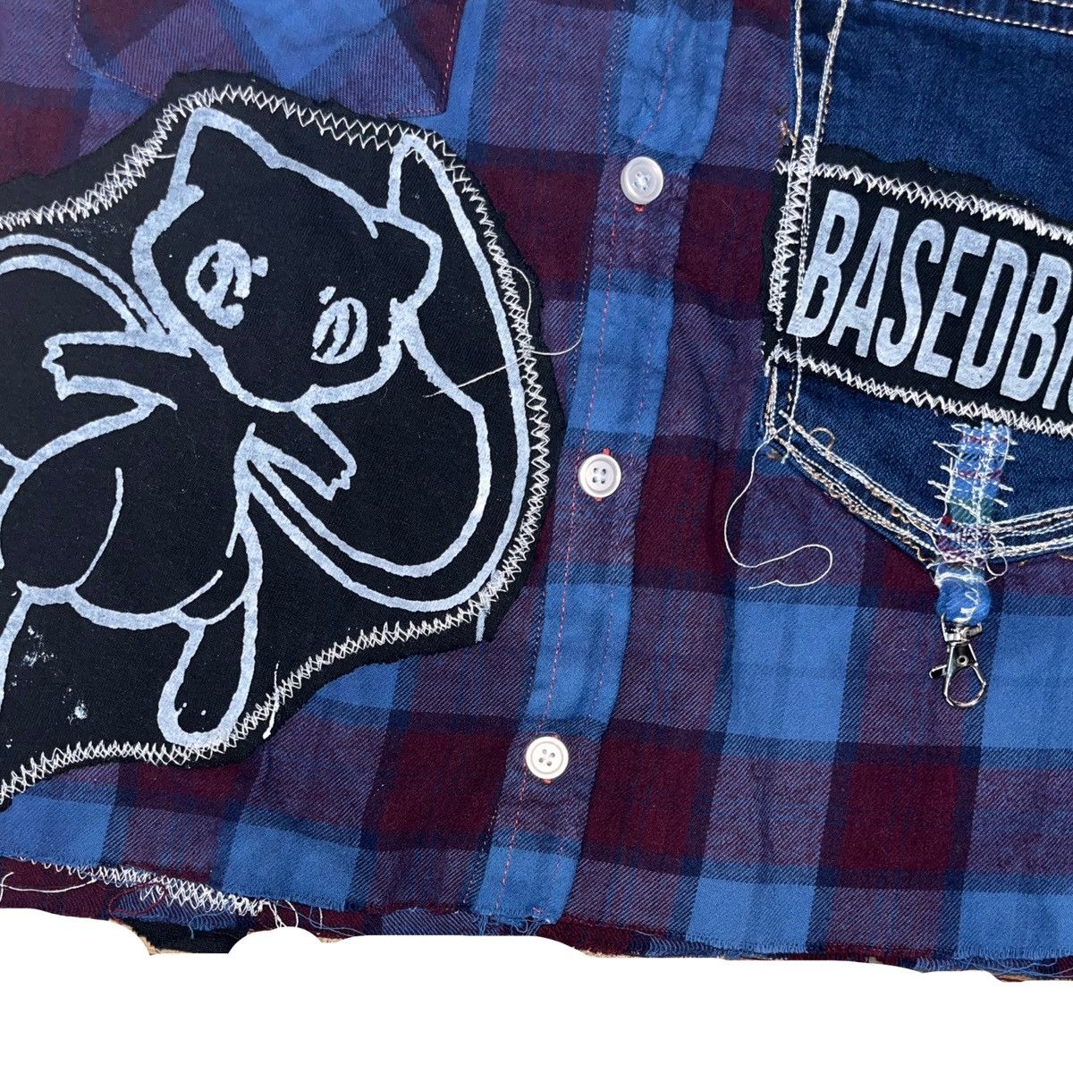 Other Basedbich custom flannel with patches size large men’s Size US L / EU 52-54 / 3 - 8 Thumbnail