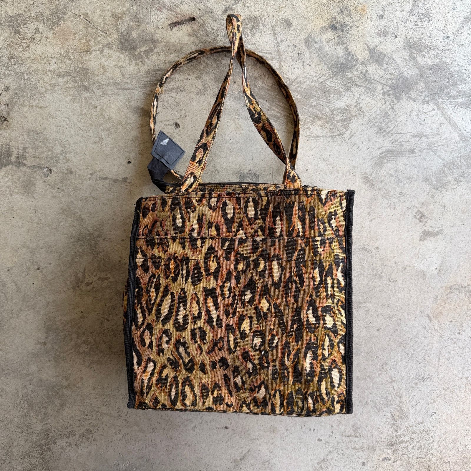 Abercrombie & Fitch Vintage y2k Jade Leopard Print Tapestry Tote Bag+ Coin Purse Size ONE SIZE - 3 Thumbnail