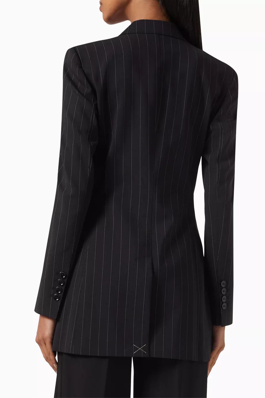 Dolce & Gabbana o1y0825 Pinstriped Blazer in Lead Size M / US 6-8 / IT 42-44 - 2 Thumbnail