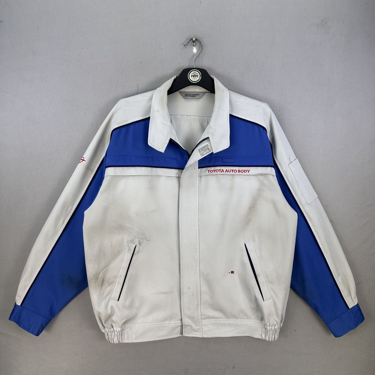 Japanese Brand Vintage Toyota Auto Body Workwear Uniform Jacket Size US XL / EU 56 / 4 - 1 Thumbnail