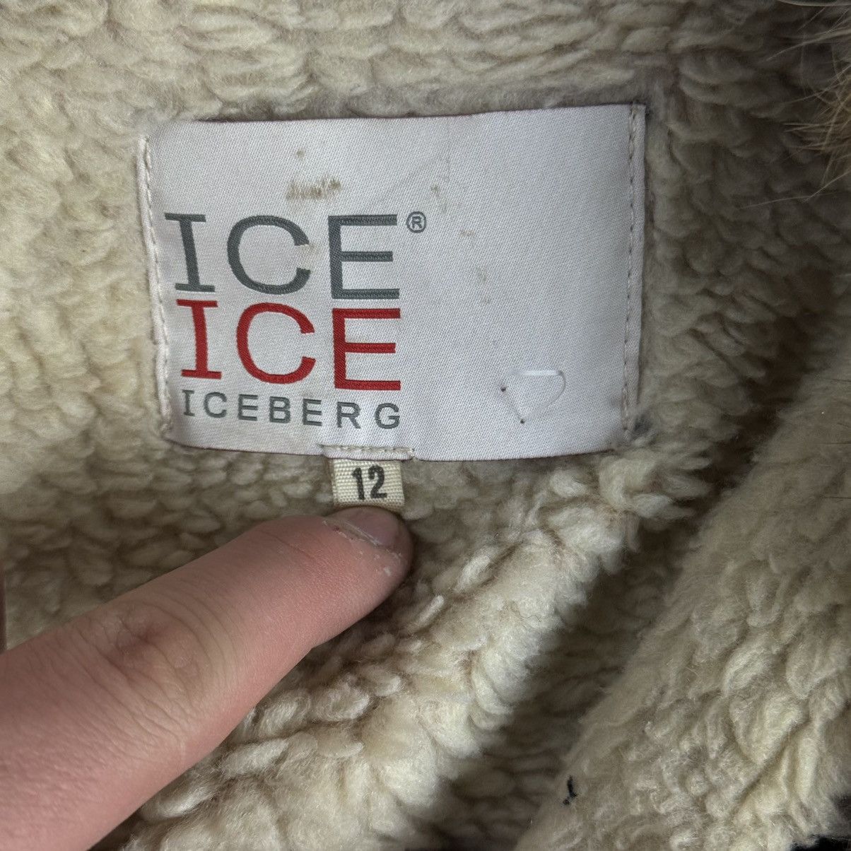 Iceberg Iceberg Vintage 00s Suede Fur Trim Coat / Y2K Aesthetic Size XL / US 12-14 / IT 48-50 - 10 Thumbnail