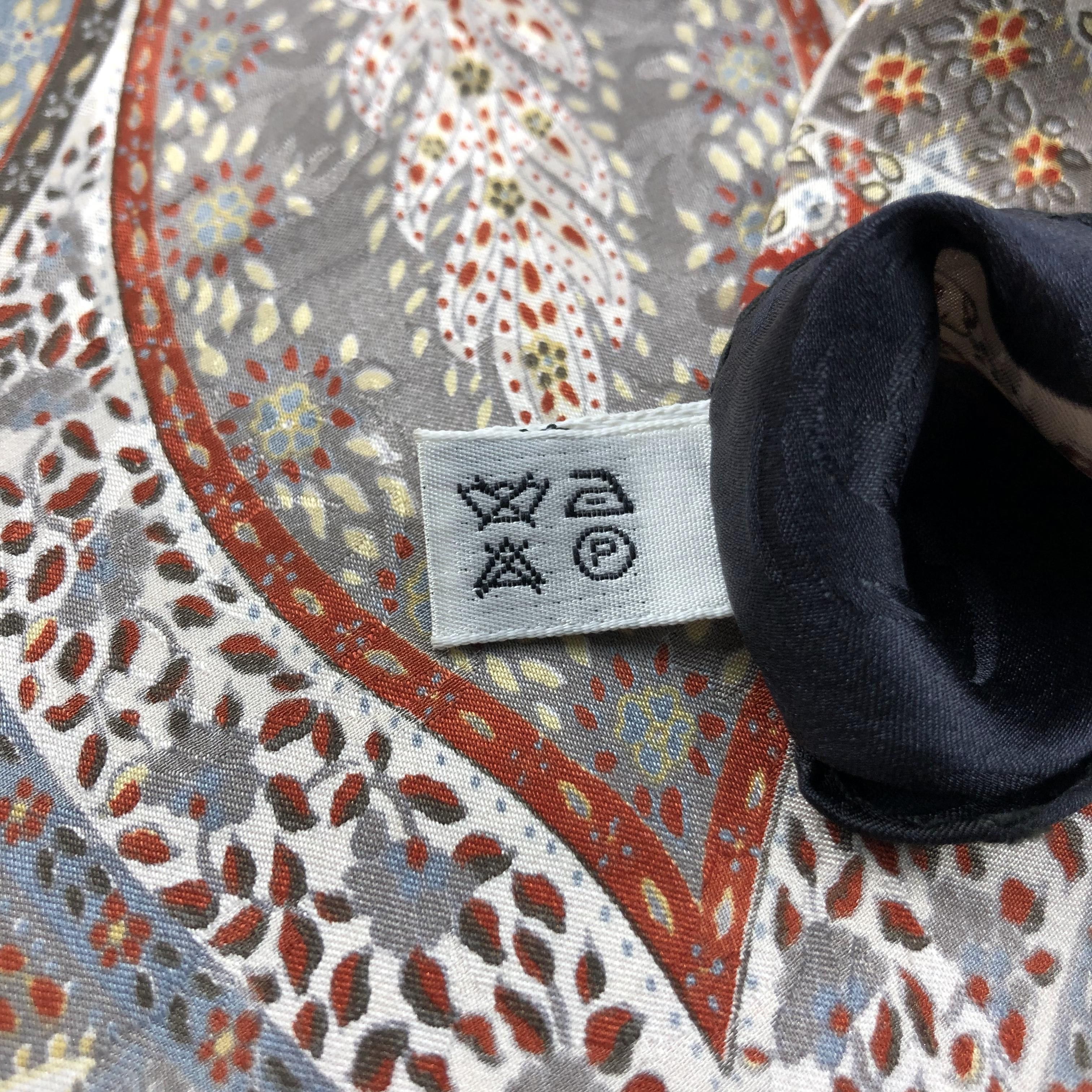 Japanese Brand Lucrezia Italy Paisley Silk Scarf M389 Size ONE SIZE - 7 Thumbnail