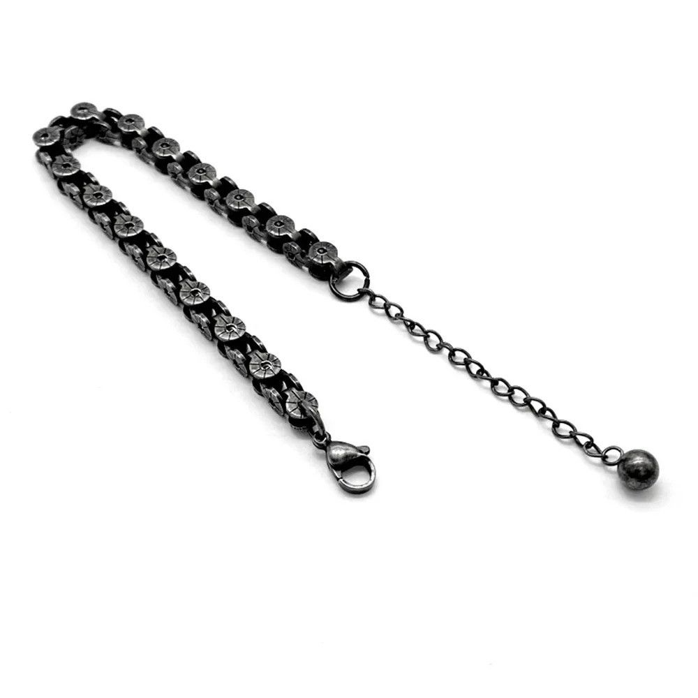 Other Vintage Oxidized Black Chain Bracelet Bangles Gift For Him Size ONE SIZE - 4 Thumbnail