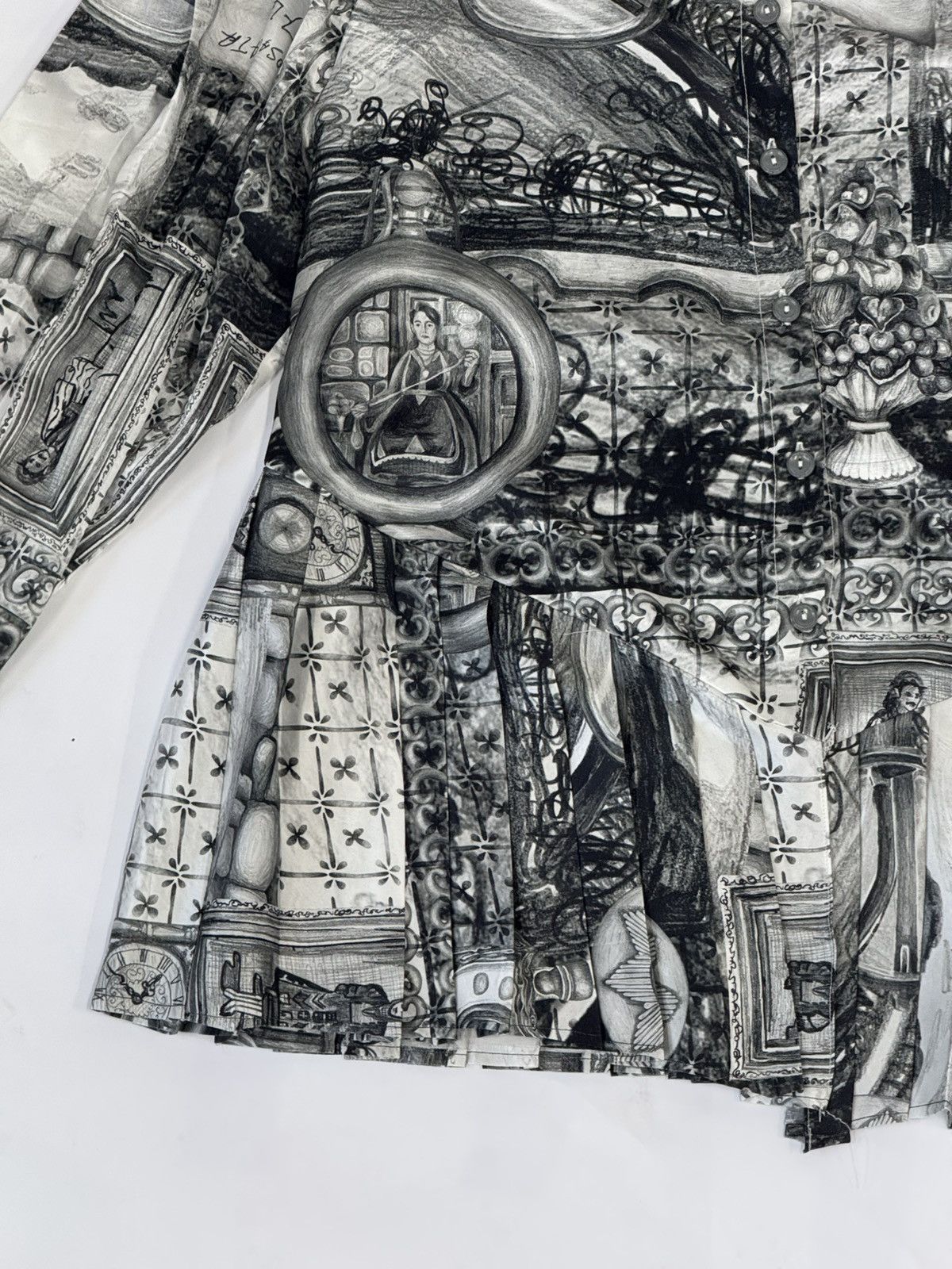 Other Pleated Silk Shirt Size XL / US 12-14 / IT 48-50 - 4 Thumbnail
