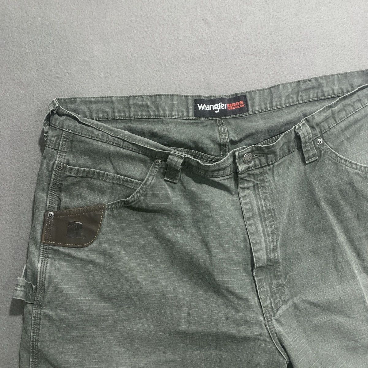 Wrangler Wrangler Riggs Carpenter Shorts Ripstop Canvas 40 Olive/Grey Size US 40 / EU 56 - 2 Thumbnail