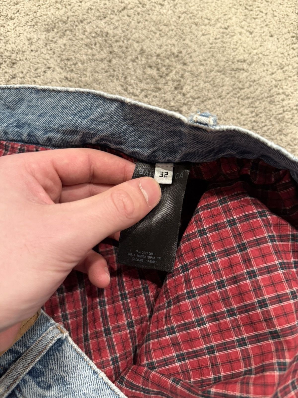 Balenciaga Balenciaga Boxer Denim Size 32 Size US 32 / EU 48 - 8 Thumbnail