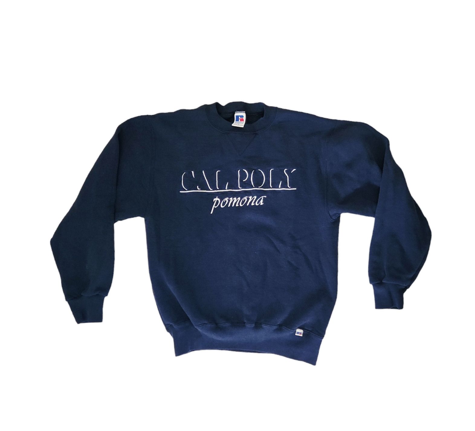 image of Russell Usa Made Tag Cal Poly Pamona California 1980's VTG S in Blue, Men's (Size Small)