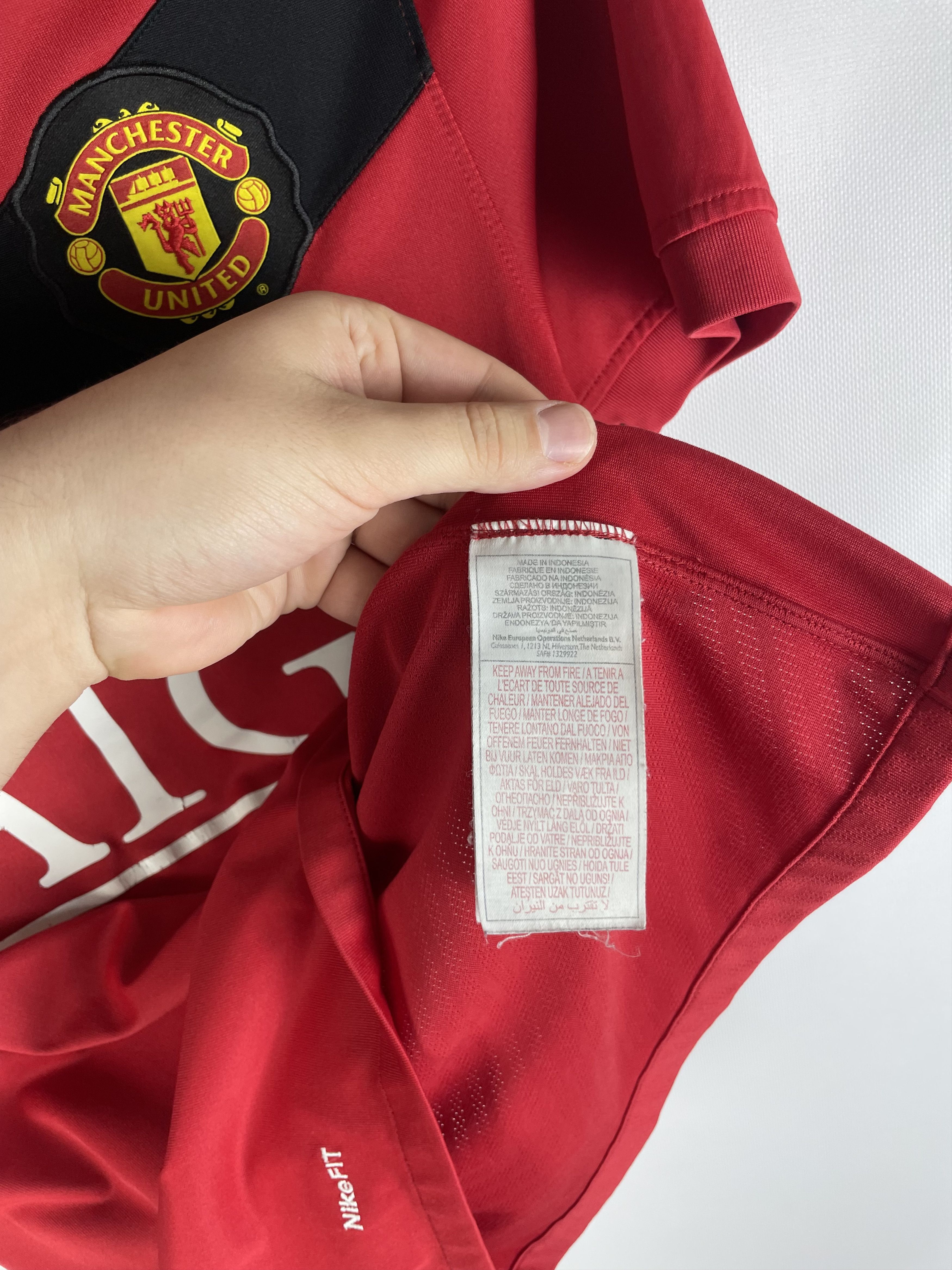 Nike Vintage 2009/2010 Nike Manchester United #10 Rooney Jersey Size US S / EU 44-46 / 1 - 7 Thumbnail