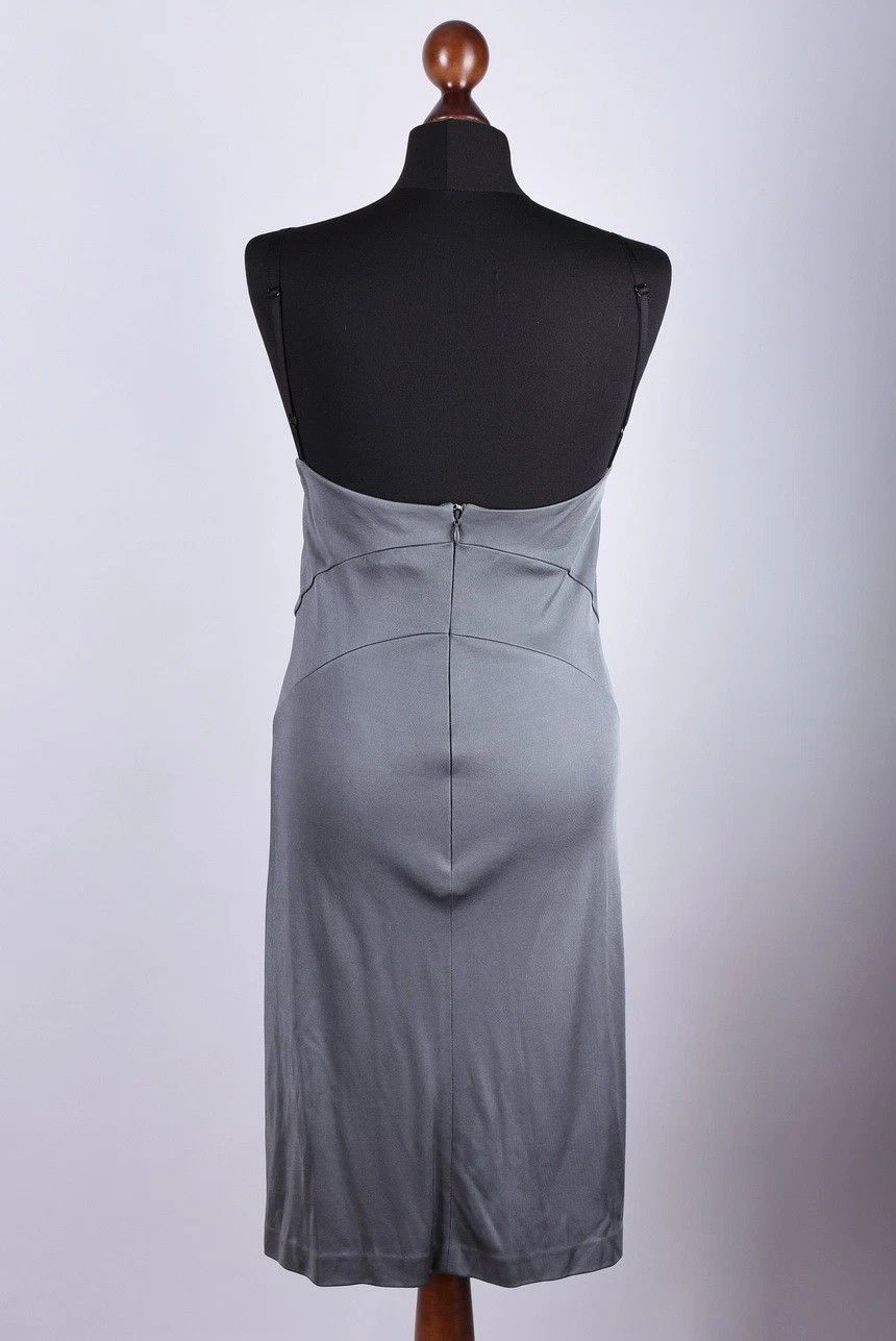Balenciaga Women's Balenciaga Grey Sleeveless Corset Midi Dress Size S Size S / US 4 / IT 40 - 3 Thumbnail
