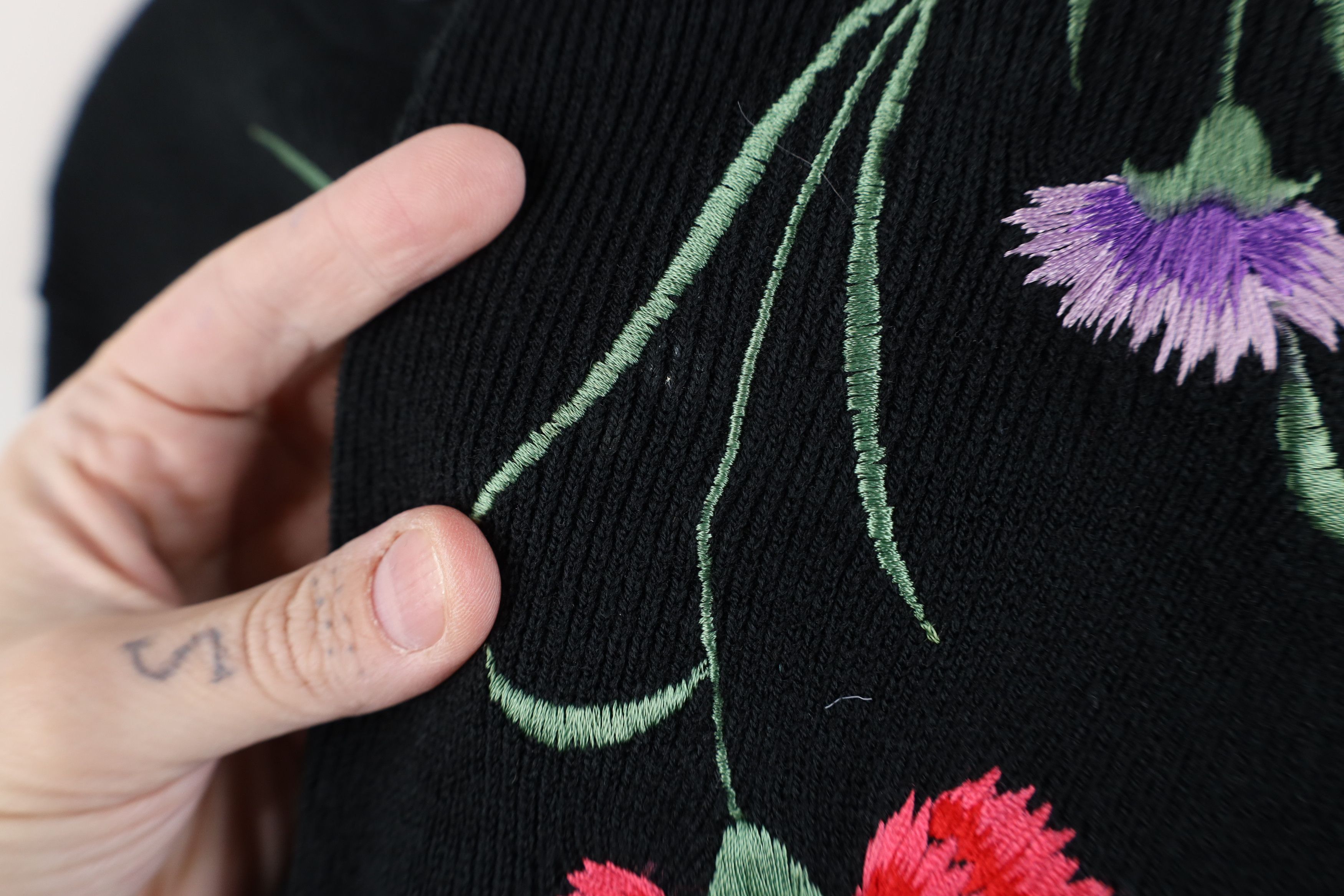 Vintage Vintage 70s Streetwear Flower Knit Cardigan Sweater Size S / US 4 / IT 40 - 9 Thumbnail