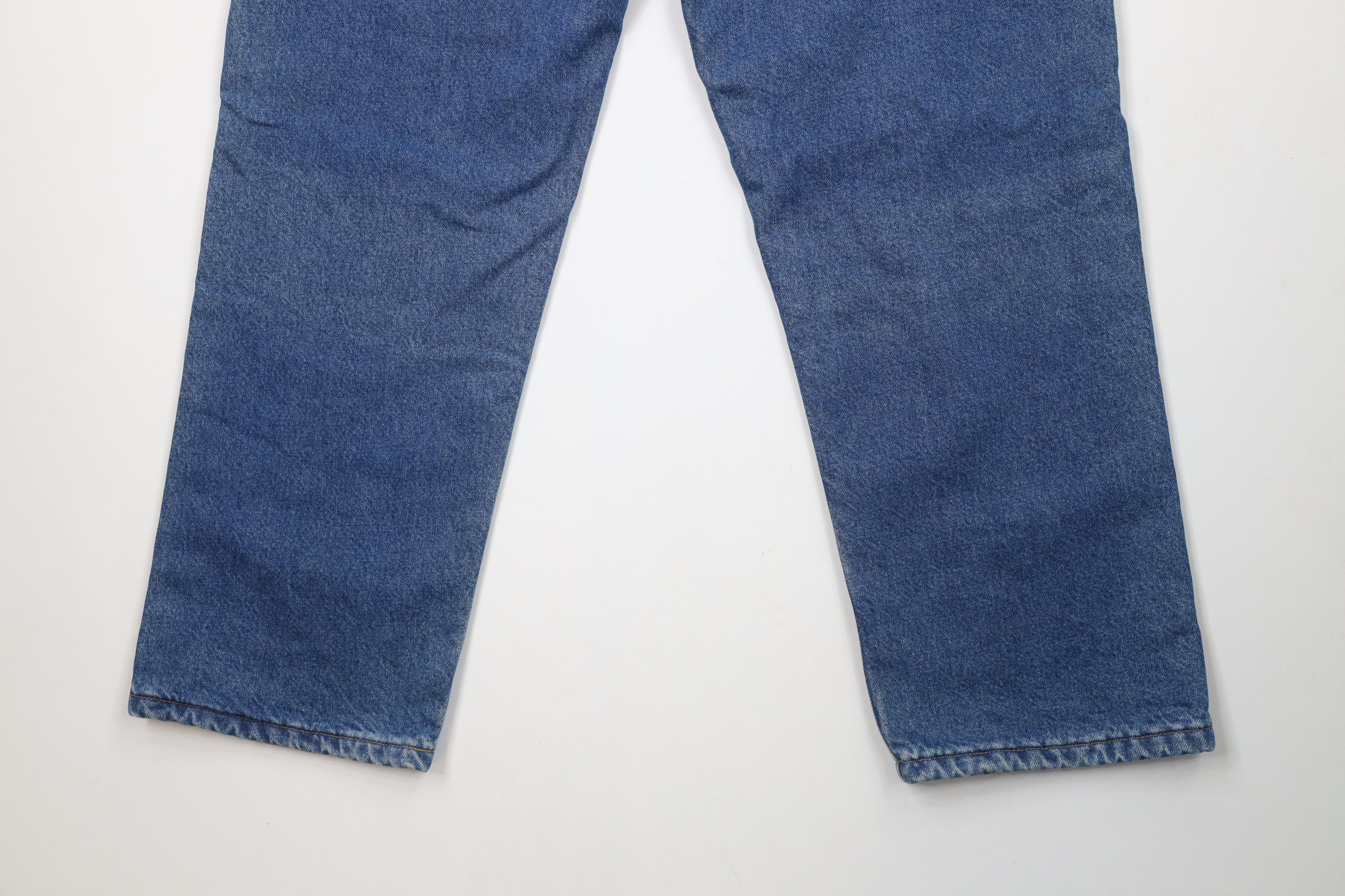 Carhartt × Vintage Vintage Carhartt Fleece Lined Relaxed Fit Denim Jeans Blue Size US 36 / EU 52 - 13 Thumbnail
