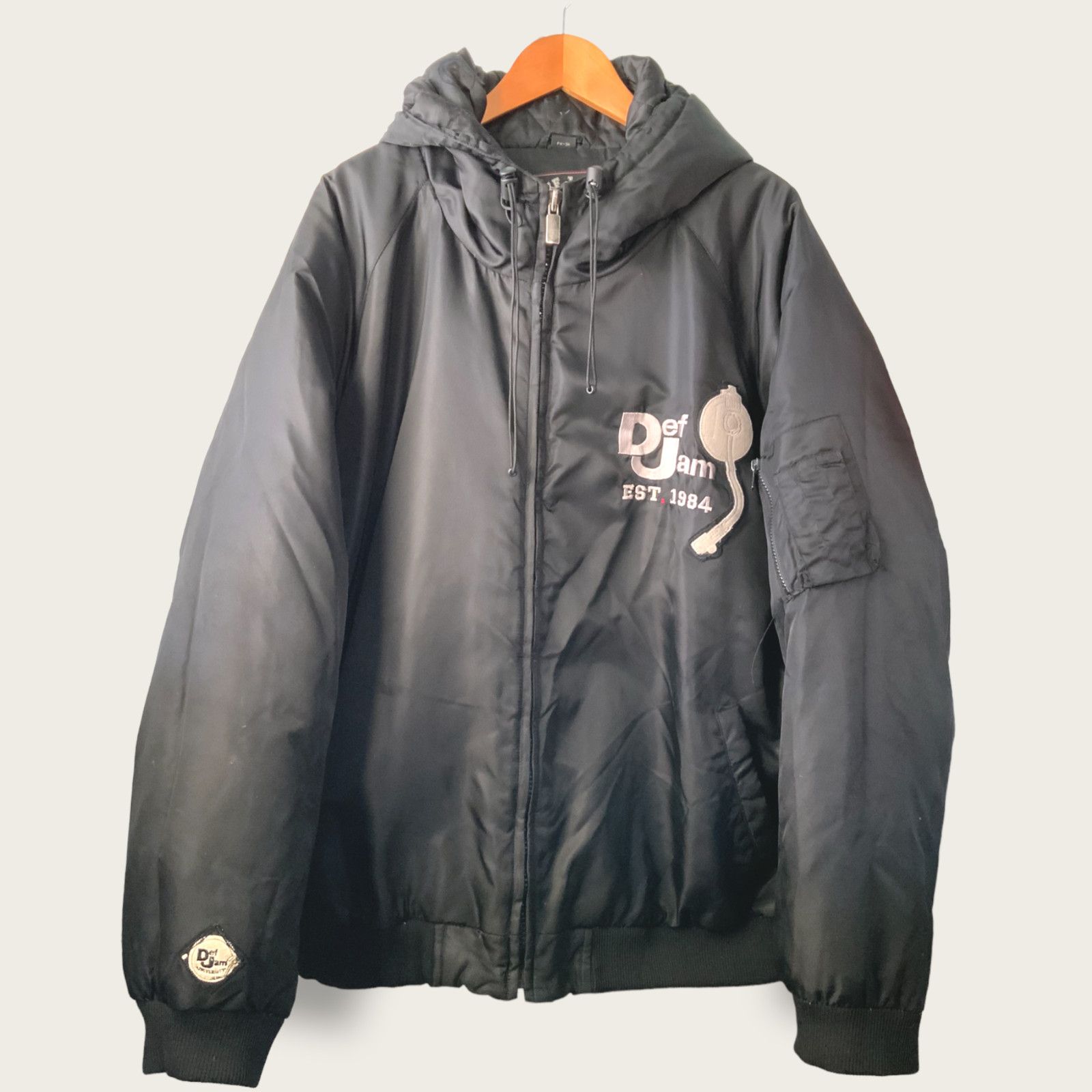 Phat Farm Def Jam University Hoodie 3XL Mens Puffer Bomber Jacket Y2K Size US XXL / EU 58 / 5 - 2 Thumbnail