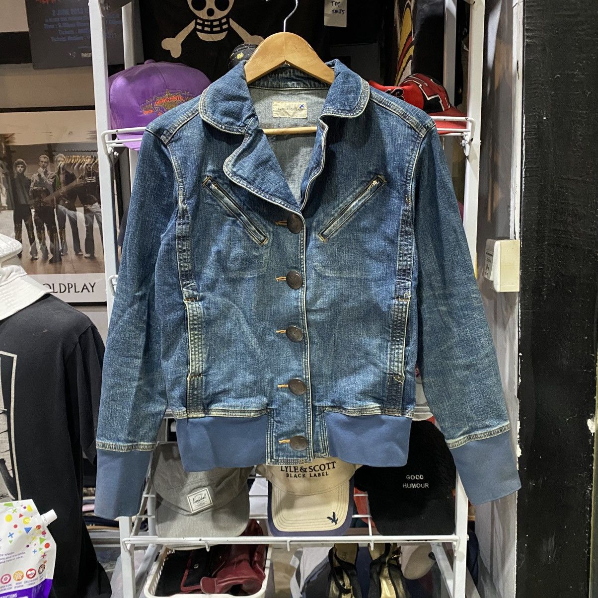 Tsumori Chisato Issey Miyake Tsumori Chisato Batman Open Collar Denim Bomber Size US S / EU 44-46 / 1 - 1 Thumbnail