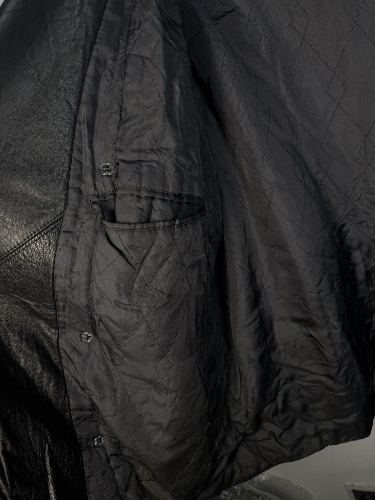 Yves Saint Laurent 90s YSL Leather Jacket Black Soft Vintage Rare Bomber Size US M / EU 48-50 / 2 - 18 Thumbnail