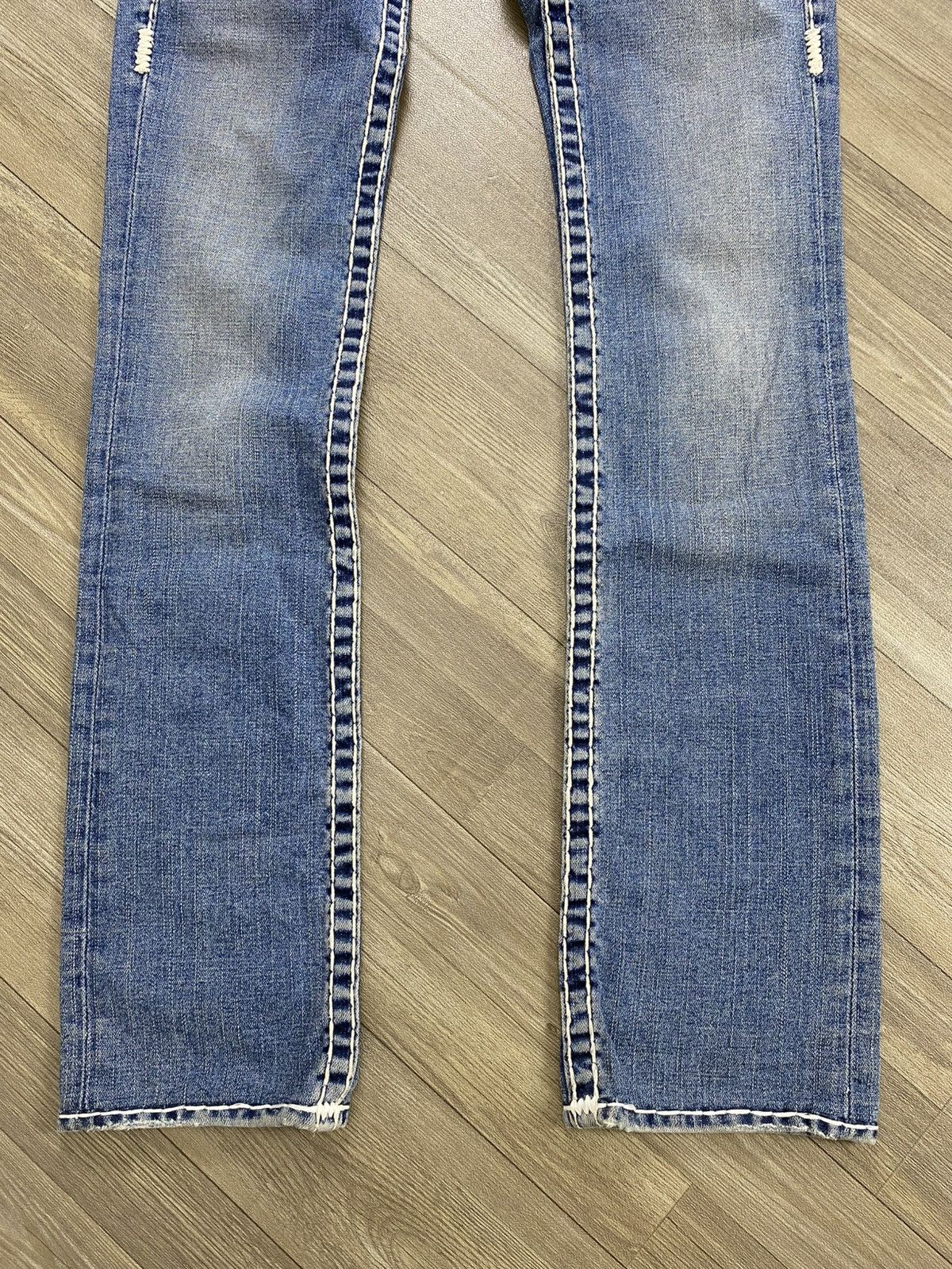 True Religion 2000s True Relligion Billy Super T Slim Straight Jeans Size US 26 / EU 42 - 6 Thumbnail