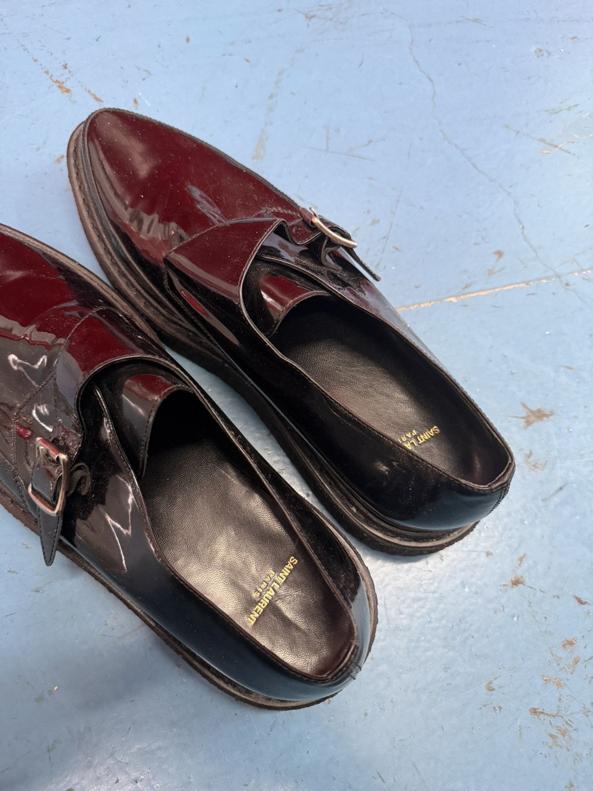 Saint Laurent Paris SAINT LAURENT BLACK CREEPERS Size US 12 / EU 45 - 2 Thumbnail