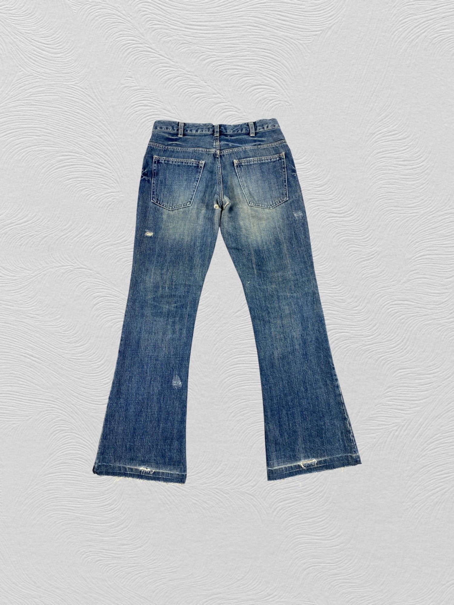 Hysteric Glamour Distressed Vintage Ageless Flare Jeans 30x29 Denim- JN3712 Size US 30 / EU 46 - 2 Thumbnail