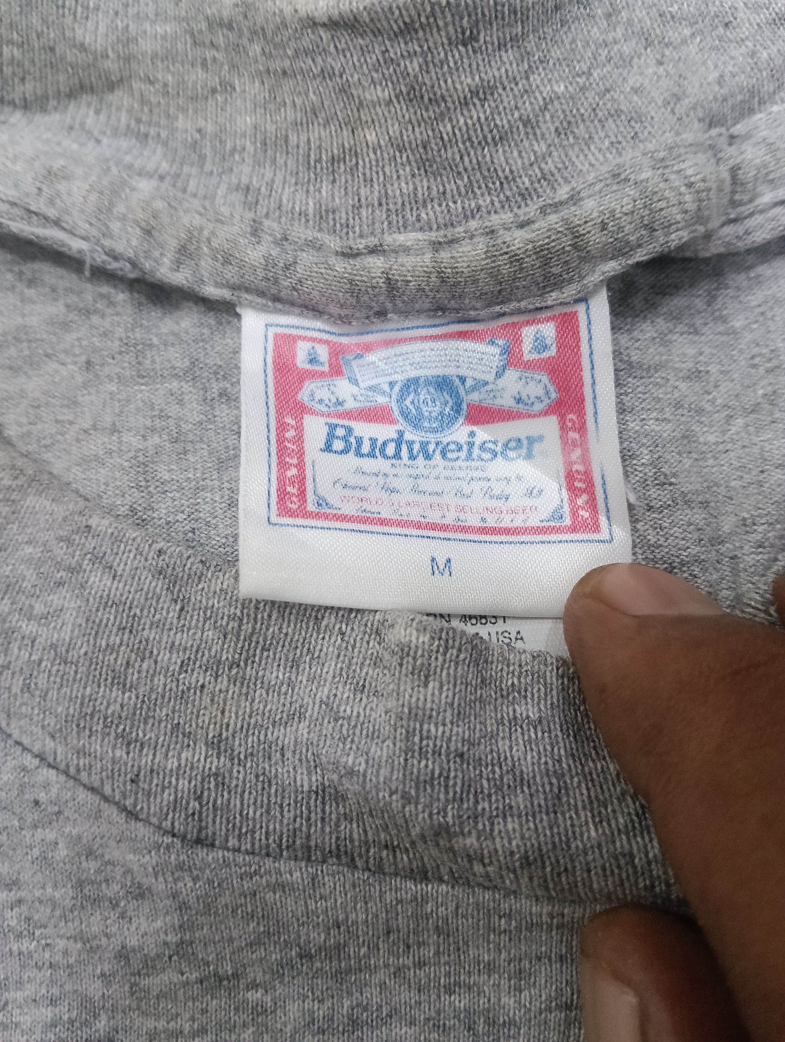 Budweiser Vintage Bud All Single Stitch Size US M / EU 48-50 / 2 - 4 Thumbnail