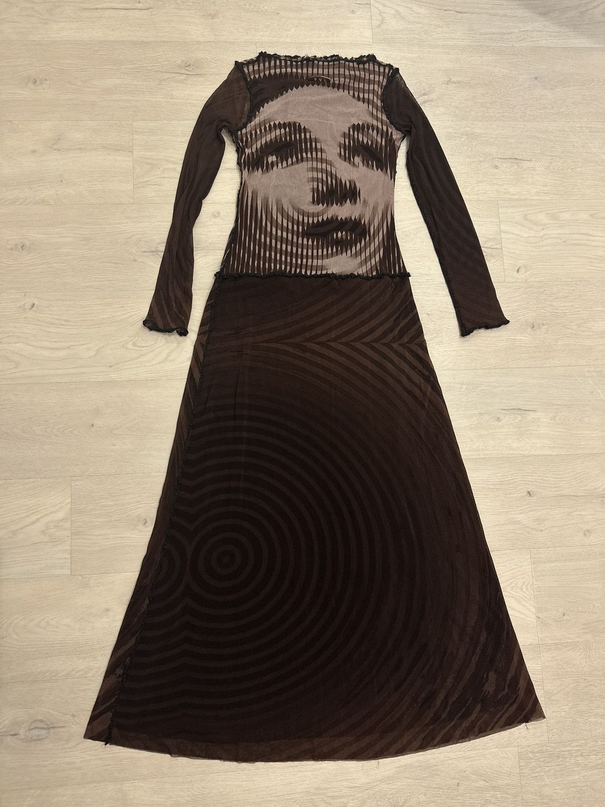 image of Jean Paul Gaultier Vintage Marlene Dietrich Dress Mesh, Women's (Size Small)