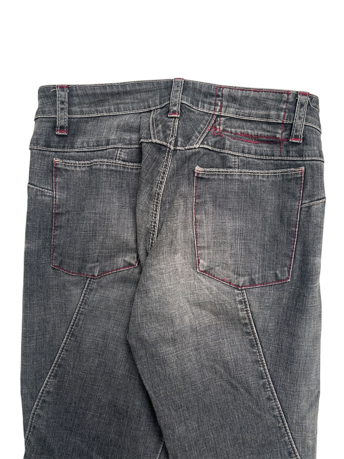 Marithe + Francois Girbaud Y2K X-Seam Flare Jeans Size US 27 - 4 Thumbnail