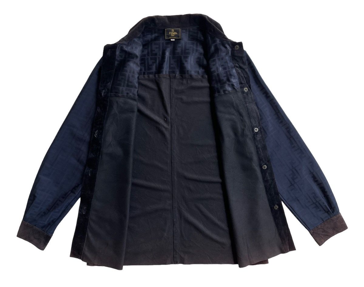 Fendi Vintage Fendi 1990 Vera Pelle Leather Monogram Jacket Size M / US 6-8 / IT 42-44 - 9 Thumbnail