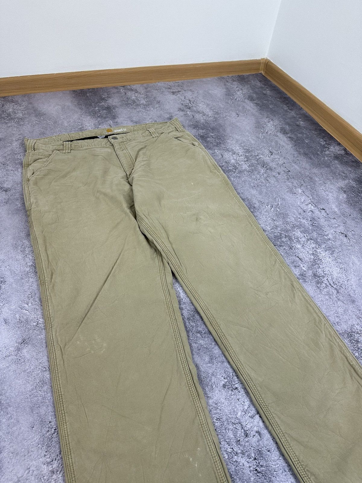 Carhartt Vintage Carhartt Lined Cargo Carpenter USA Baggy Work Pants Size US 38 / EU 54 - 13 Thumbnail