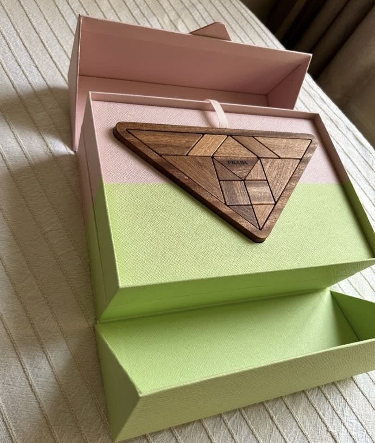 Prada 🔺Prada wooden block puzzle game home decor Size ONE SIZE - 6 Thumbnail