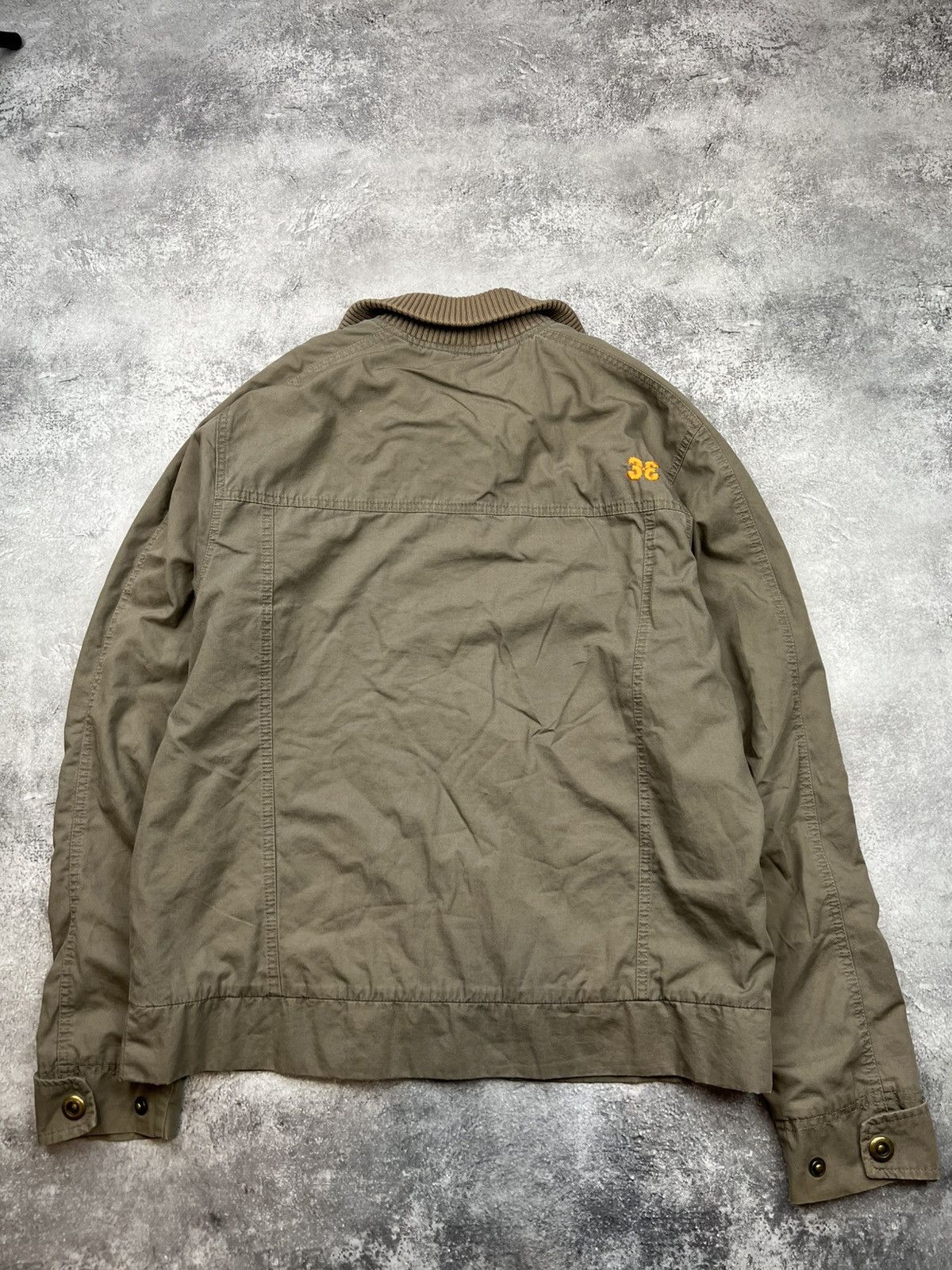 Nike Vintage 00s Nike Brown Bomber Jacket Denim Size US L / EU 52-54 / 3 - 7 Thumbnail
